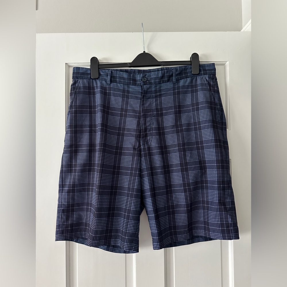 Pebble Beach Performance Plaid Golf Shorts